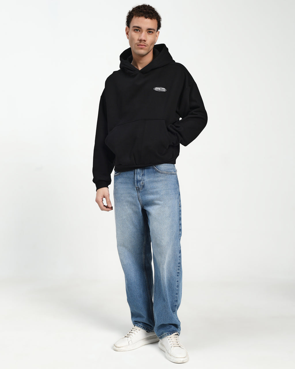 OVERSIZED HOODIE - BLACK