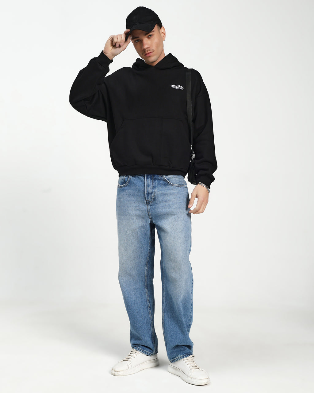 OVERSIZED HOODIE - BLACK