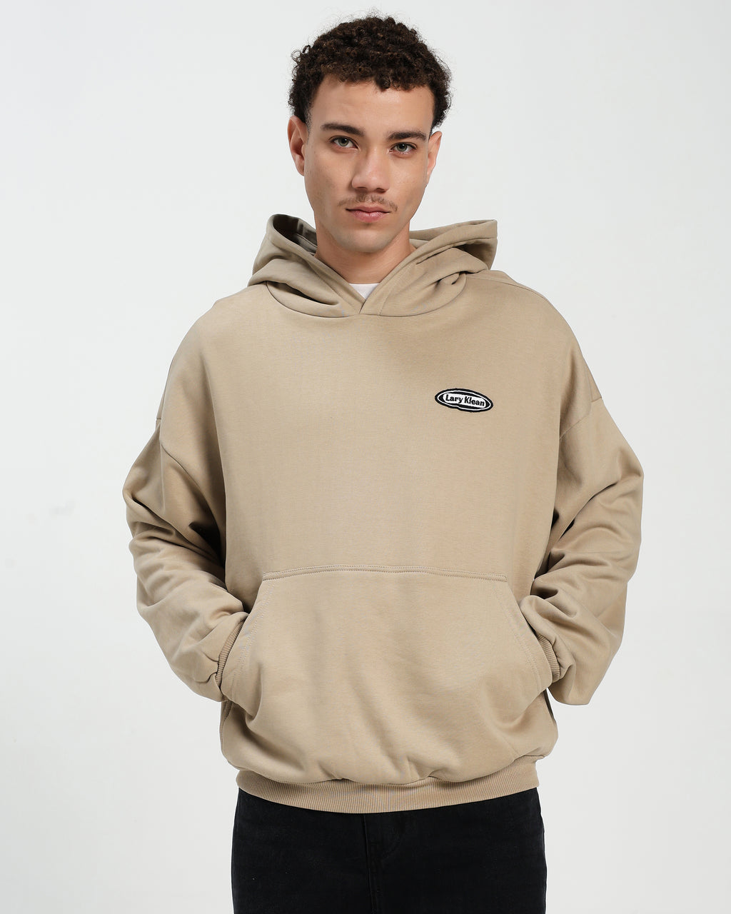 OVERSIZED HOODIE - BEIGE