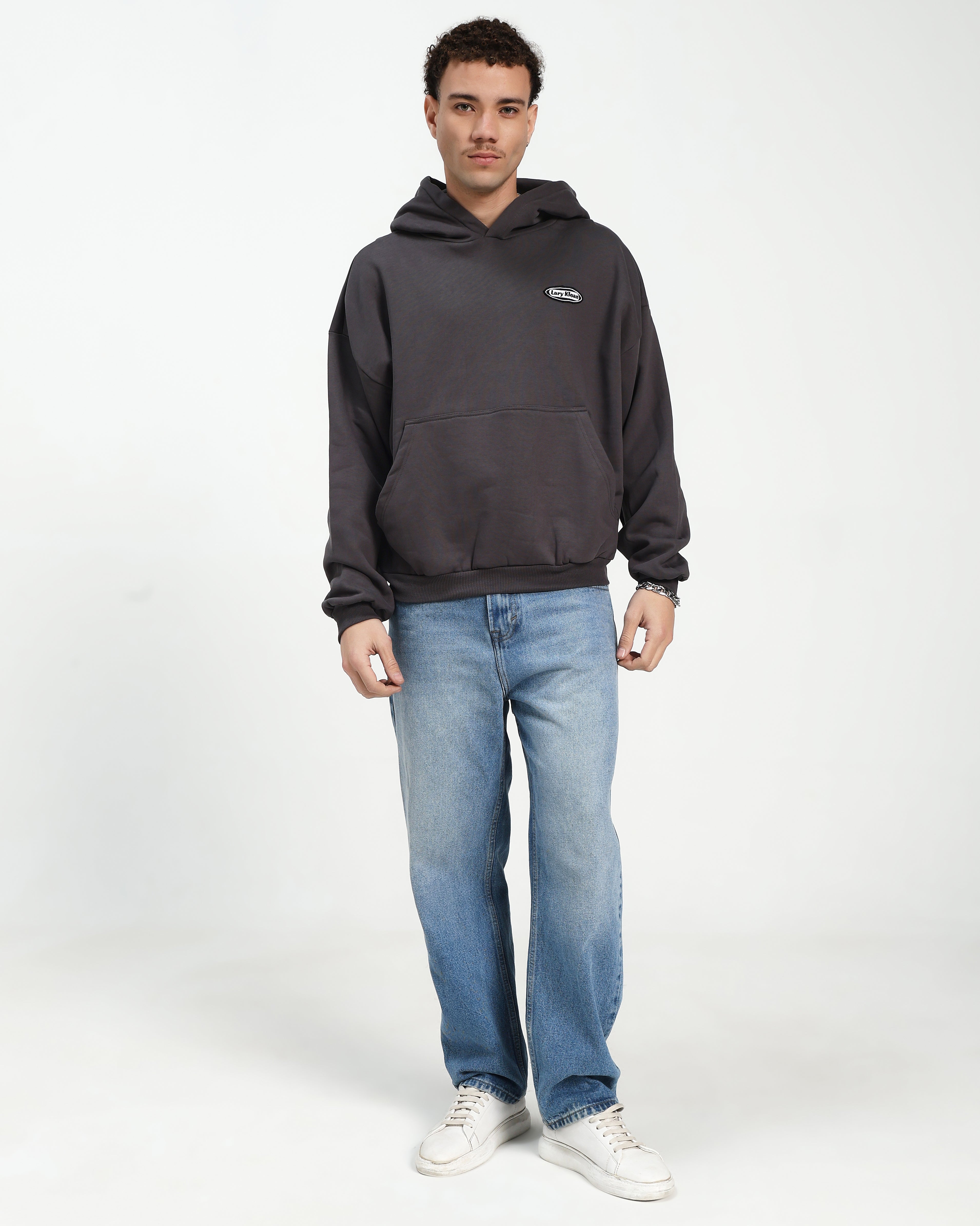 OVERSIZED HOODIE - GREY