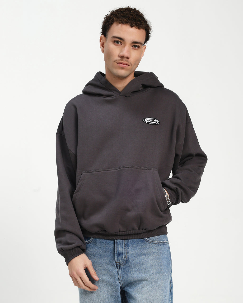 OVERSIZED HOODIE - GREY