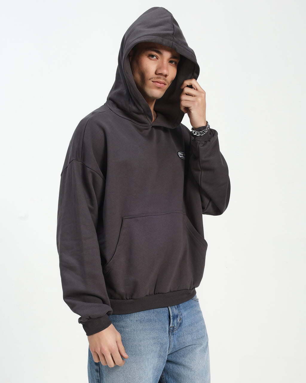 OVERSIZED HOODIE - GREY