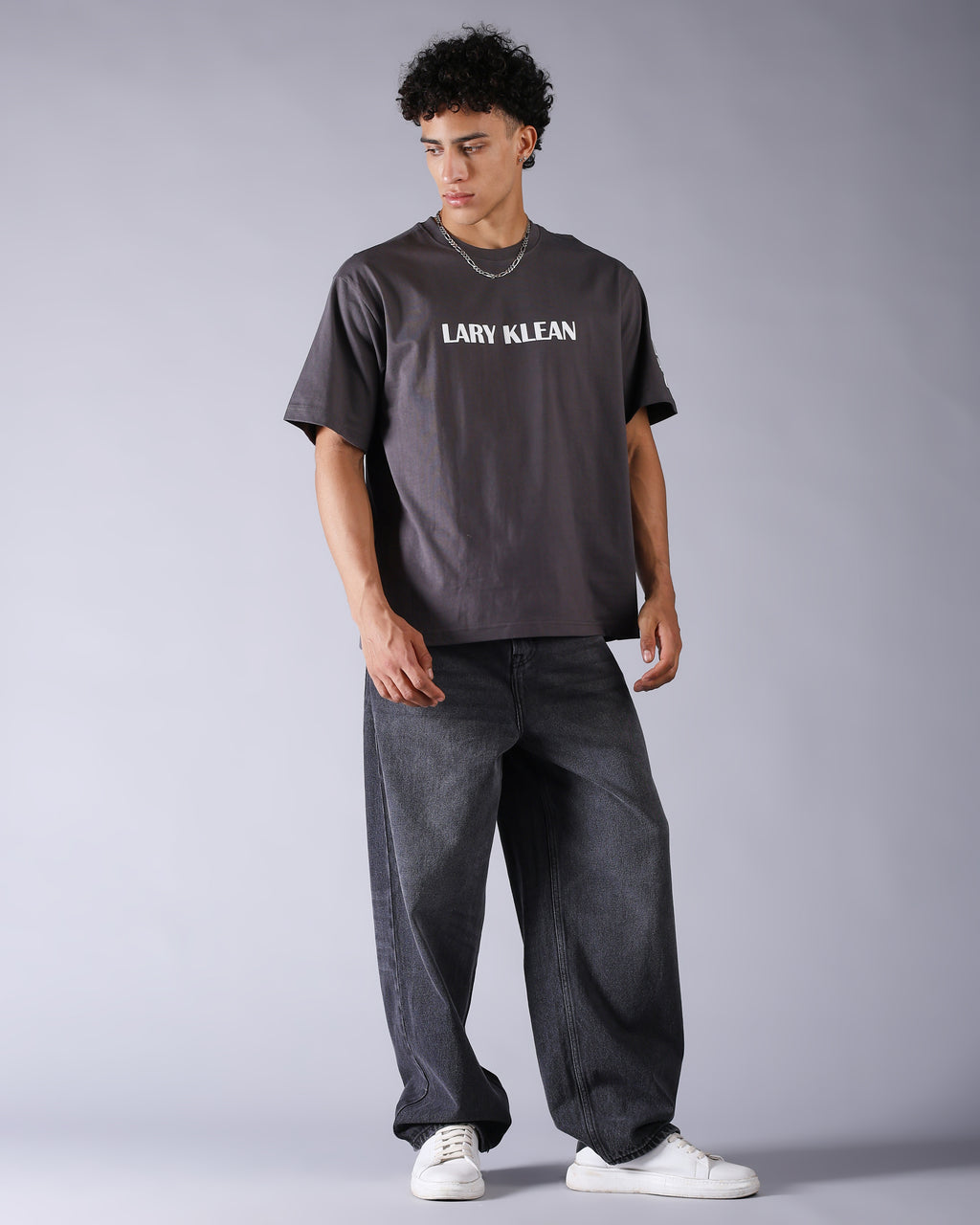 SHADOW BLACK DENIM BAGGY JEAN