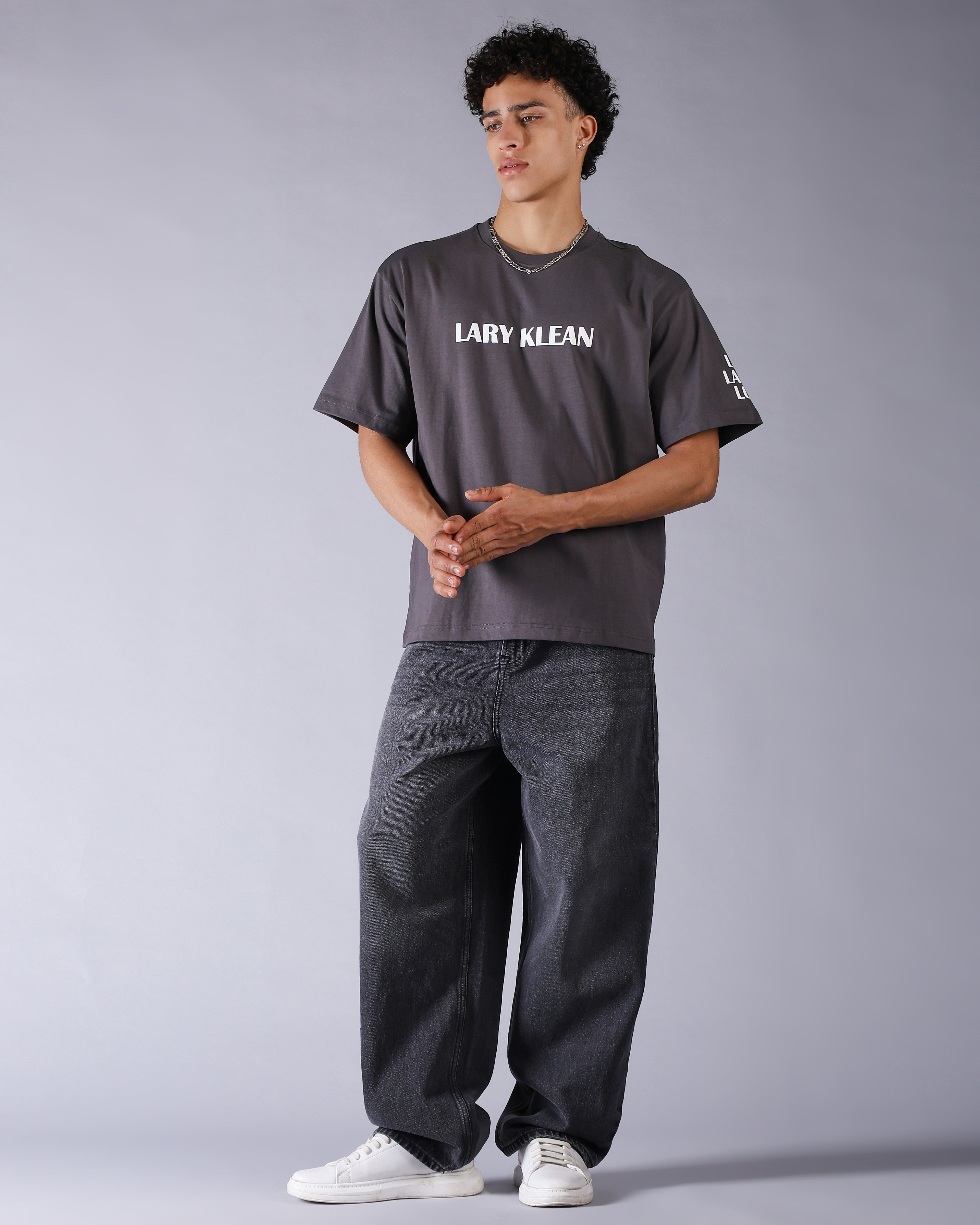 SHADOW BLACK DENIM BAGGY JEAN